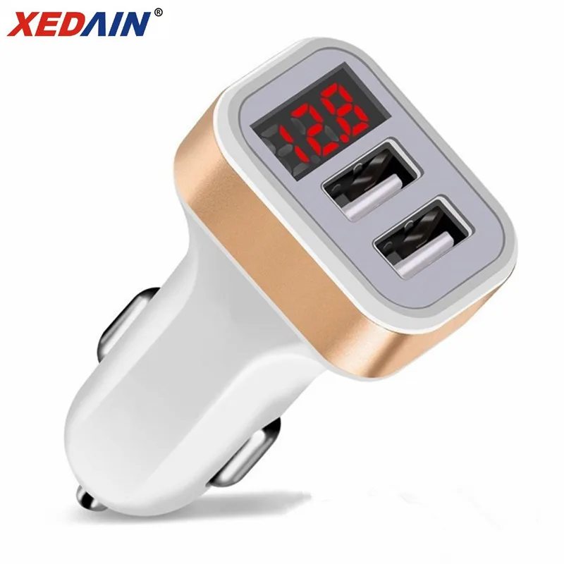 2.1A Dual 2 USB Car Charger LED Digital Display For Xiaomi Huawei Fast Charge Adapter 1M 2M Micro USB Cable Mobile Phone Charger
2.1A Dual 2 USB Car Charger LED Digital Display For Xiaomi Huawei Fast Charge Adapter 1M 2M Micro USB Cable Mobile Phone Charger