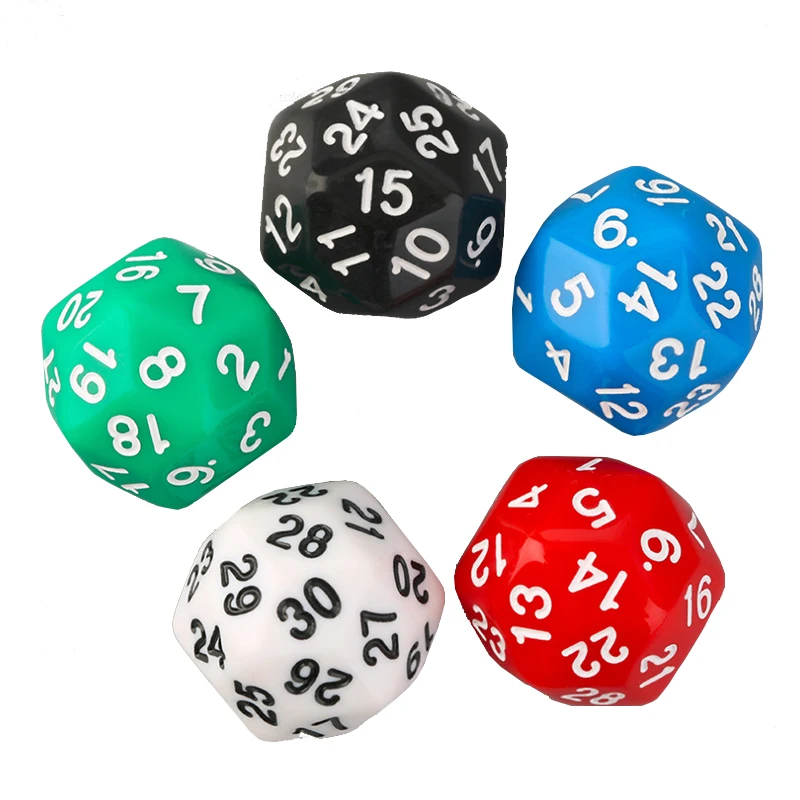 1 Pcs 30 Sided 25MM Dungeons & Dragons RPG Game Dice D&D Colorful Multicolor Dice Digital DND Dices Board Game Accessories
1 Pcs 30 Sided 25MM Dungeons & Dragons RPG Game Dice D&D Colorful Multicolor Dice Digital DND Dices Board Game Accessories