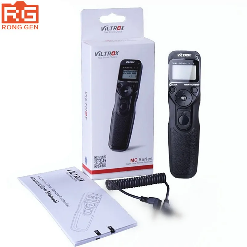 VILTROX Timer Remote Control Shutter Lapse Intervalometer with S2 Cable used for SONY A7RII A7MII A7SII RX100III IV RX10 A6000
VILTROX Timer Remote Control Shutter Lapse Intervalometer with S2 Cable used for SONY A7RII A7MII A7SII RX100III IV RX10 A6000