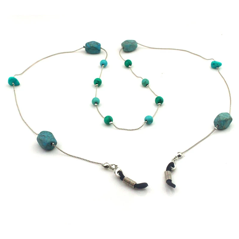 Turquoise Beads Unique Link Chain Eyeglasses Chains for Reading Glasses Cord Sunglasses Strap Holder Neck Band 2 Style Randomly
Turquoise Beads Unique Link Chain Eyeglasses Chains for Reading Glasses Cord Sunglasses Strap Holder Neck Band 2 Style Randomly