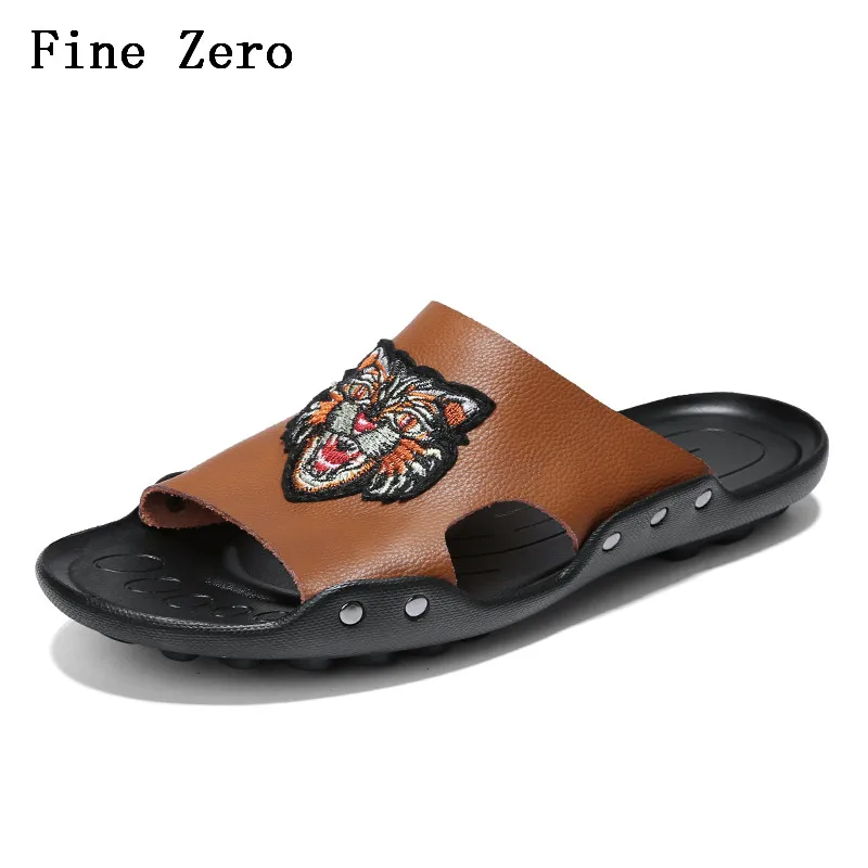Fine Zero New 2019 Men Genuine Leather Holiday Beach Shoes Flip Flops Men's Casual Flat Shoes Sandals Summer Slippers For Men
Fine Zero New 2019 Men Genuine Leather Holiday Beach Shoes Flip Flops Men's Casual Flat Shoes Sandals Summer Slippers For Men