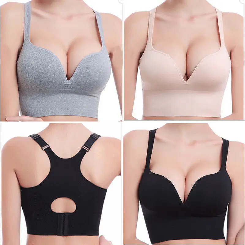 New Brand Women Seamless Super Boost Push Up Bra Padded Deep V Bralette Seamless Soft Solid Underwear Intimates
New Brand Women Seamless Super Boost Push Up Bra Padded Deep V Bralette Seamless Soft Solid Underwear Intimates