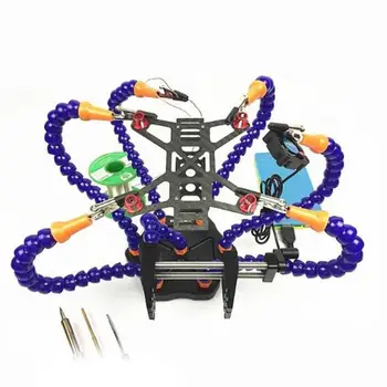 RCtown Hand Soldering Tool 6 Flexible Arms Six Arm Soldering Station with Swiveling Alligator for RC Drone quadcopter Zk35
RCtown Hand Soldering Tool 6 Flexible Arms Six Arm Soldering Station with Swiveling Alligator for RC Drone quadcopter Zk35