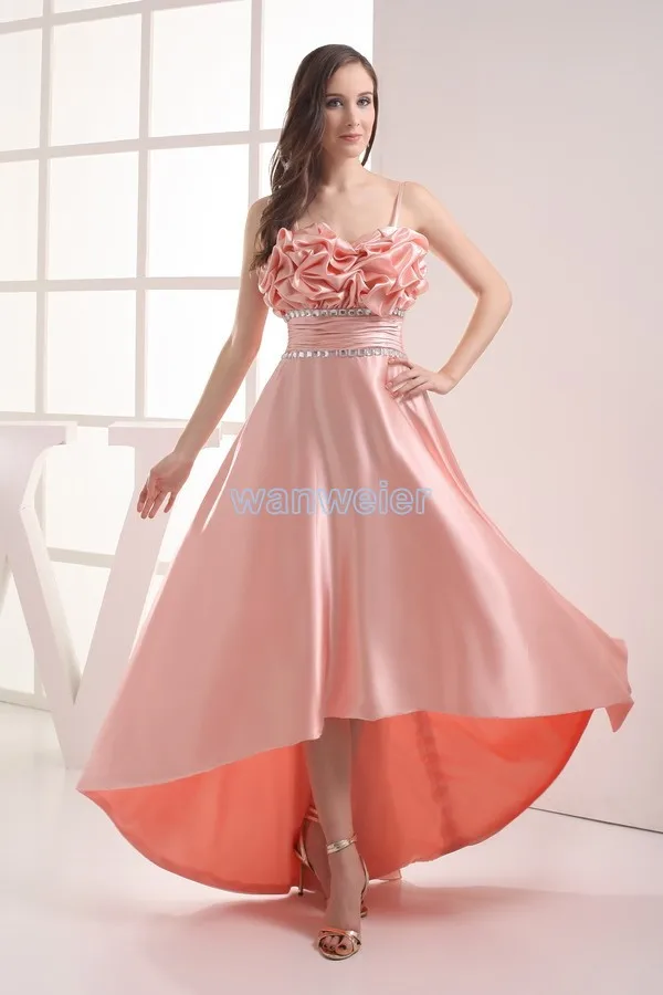 

free shipping 2013 vestidos formales celebrity gowns maxi brides maid dress customized long pink crystal Bridesmaid Dresses