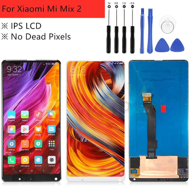 5.99" IPS lcd For Xiaomi Mi Mix 2 lcd display touch screen Digitizer Assembly screen Replacement LCD with frame Repair Parts
5.99" IPS lcd For Xiaomi Mi Mix 2 lcd display touch screen Digitizer Assembly screen Replacement LCD with frame Repair Parts