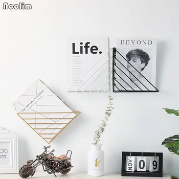 NOOLIM Wall Storage Racks Simple Iron Wall Hanging Storage Rack Bookshelf Magazine Holder Stand Wall Book Shelf
NOOLIM Wall Storage Racks Simple Iron Wall Hanging Storage Rack Bookshelf Magazine Holder Stand Wall Book Shelf