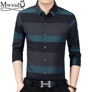 Mwxsd brand casual mens Stripe cotton shirts men long sleeve plaid shirt male casual slim fit man Turn-down shirt Streetwear
Mwxsd brand casual mens Stripe cotton shirts men long sleeve plaid shirt male casual slim fit man Turn-down shirt Streetwear