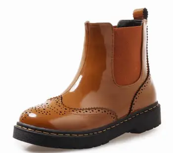Ladies Chaussure Women Patent Leather Shoes Woman Zapatos Mujer Sapato Ankle Boots Square Low Heels British Booties XZ181216
Ladies Chaussure Women Patent Leather Shoes Woman Zapatos Mujer Sapato Ankle Boots Square Low Heels British Booties XZ181216