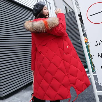 Winter New Women's Cotton Coat Long Solid Color Warm Cotton Padded Thick Jacket Big Fur Collar Hooded Femme Parkas MZ3150
Winter New Women's Cotton Coat Long Solid Color Warm Cotton Padded Thick Jacket Big Fur Collar Hooded Femme Parkas MZ3150