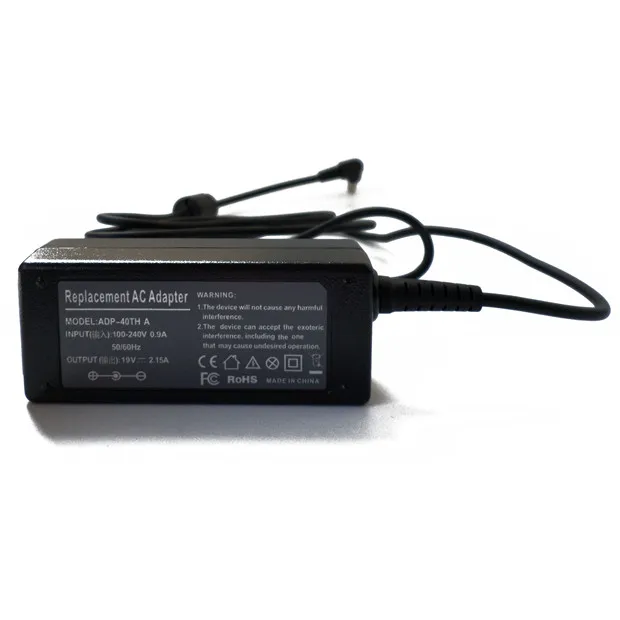 19V 2.15A 40W AC Adapter Charger Carregador Notebook For Ordenador Portatil Acer Aspire One ADP-40TH Power Supply + Cord
19V 2.15A 40W AC Adapter Charger Carregador Notebook For Ordenador Portatil Acer Aspire One ADP-40TH Power Supply + Cord