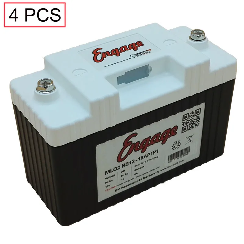 4 Pcs/lot Motorcycle Battery 270CCA Lithium Iron Powersports battery Lightweight starting batteries Engage BS12-18AP1P1
4 Pcs/lot Motorcycle Battery 270CCA Lithium Iron Powersports battery Lightweight starting batteries Engage BS12-18AP1P1