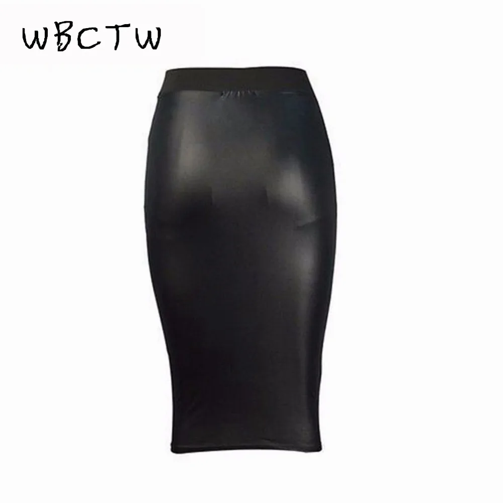 WBCTW Woman Skirts Female Sexy Clothing Spring Autumn Punk High Street Stylish Elastic Waist Black Bodycon PU Leather Skirt 
WBCTW Woman Skirts Female Sexy Clothing Spring Autumn Punk High Street Stylish Elastic Waist Black Bodycon PU Leather Skirt