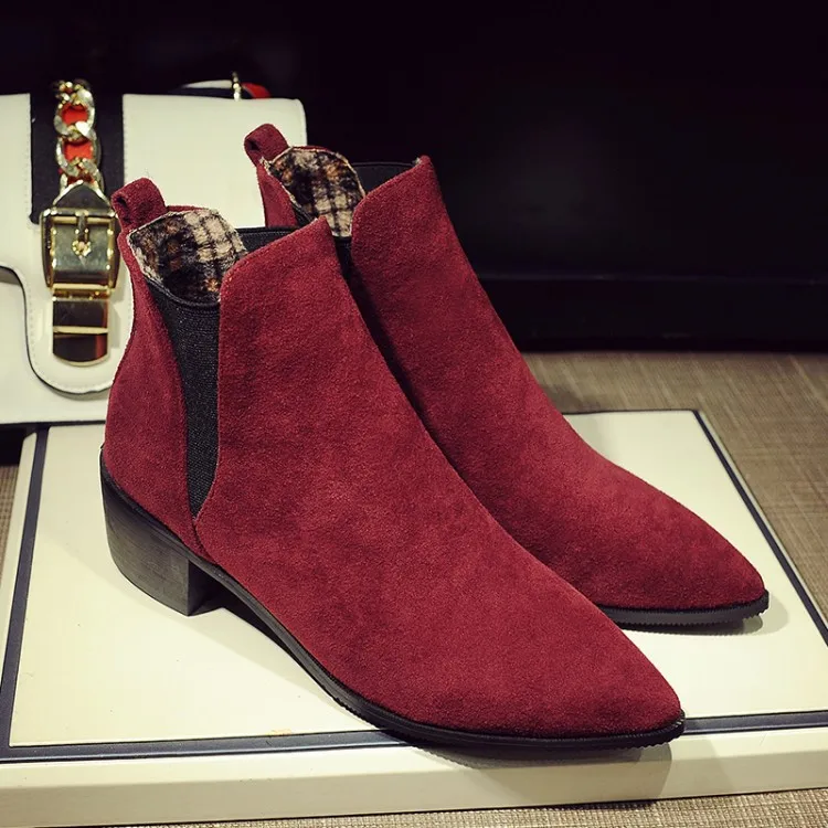 Big Size 9 10 13 boots women shoes ankle boots for women ladies boots Match color thick with pointed tip
Big Size 9 10 13 boots women shoes ankle boots for women ladies boots Match color thick with pointed tip