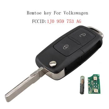 Car key For VW 1J0959753AG Flip Key Case 434MHz Chip for VOLKSWAGEN SEAT SKODA 2Buttons Remote Key Fob 1J0 959 753 AG
Car key For VW 1J0959753AG Flip Key Case 434MHz Chip for VOLKSWAGEN SEAT SKODA 2Buttons Remote Key Fob 1J0 959 753 AG
