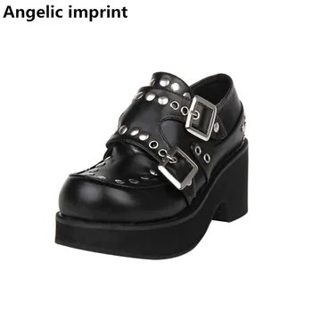 Angelic imprint mori girl lolita shoes woman cosplay shoes lady low heels wedges Pumps women shoe lovely cat face buckle 33-47
Angelic imprint mori girl lolita shoes woman cosplay shoes lady low heels wedges Pumps women shoe lovely cat face buckle 33-47