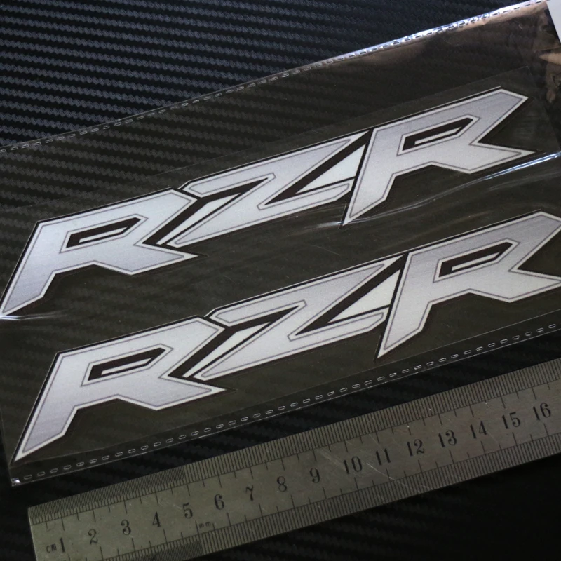 SIXSUB RZR POLARIS виниловые Серебристые отражательные переводные наклейки для