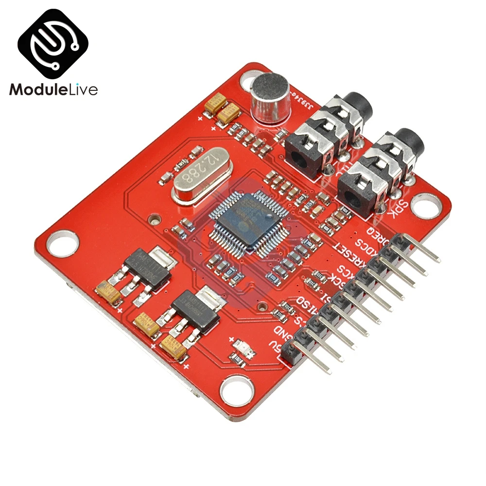 VS1053 VS1053B MP3 Module For Arduino Breakout Board With Card Slot VS1053B Ogg Real-time Recording For Arduino
VS1053 VS1053B MP3 Module For Arduino Breakout Board With Card Slot VS1053B Ogg Real-time Recording For Arduino