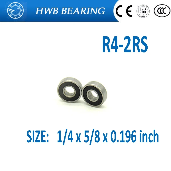Free Shipping 50 PCS R4-2RS Bearings 1/4 x 5/8 x 0.196 inch Ball Bearings R4 RS R42RS R4 2RS
Free Shipping 50 PCS R4-2RS Bearings 1/4 x 5/8 x 0.196 inch Ball Bearings R4 RS R42RS R4 2RS