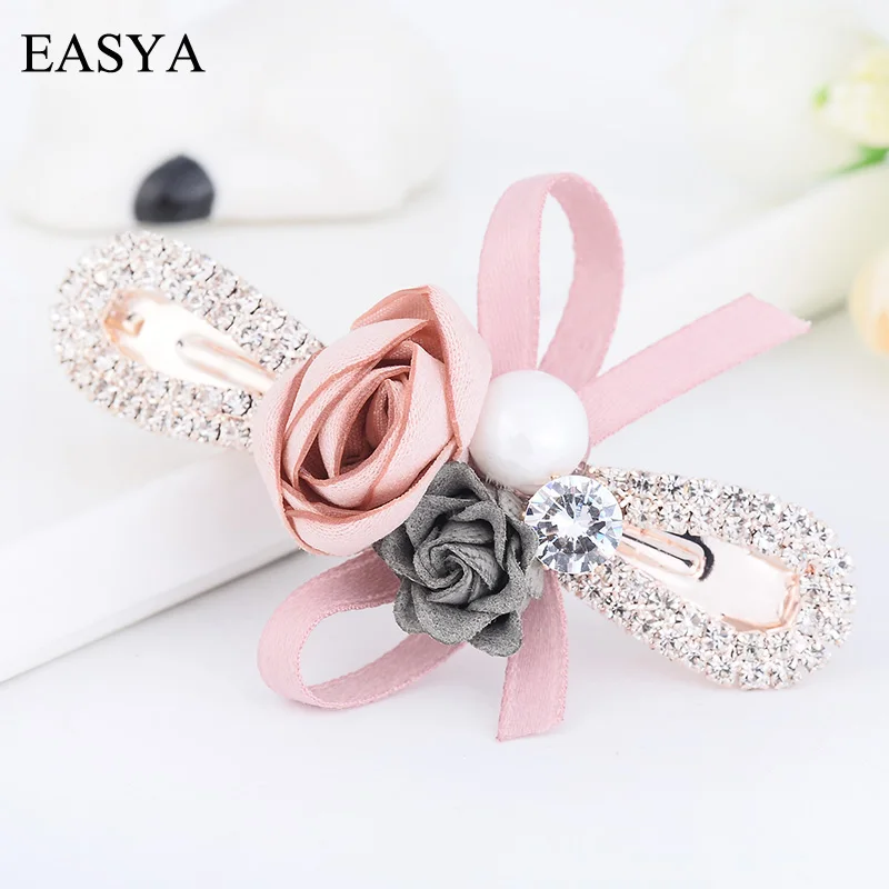 EASYA 5 Colors Double Flowers Bowknot Hairpin Hair Clips For Women Girls Elegant Ribbon Pearl Hairwear Wedding Hair Accessories
EASYA 5 Colors Double Flowers Bowknot Hairpin Hair Clips For Women Girls Elegant Ribbon Pearl Hairwear Wedding Hair Accessories