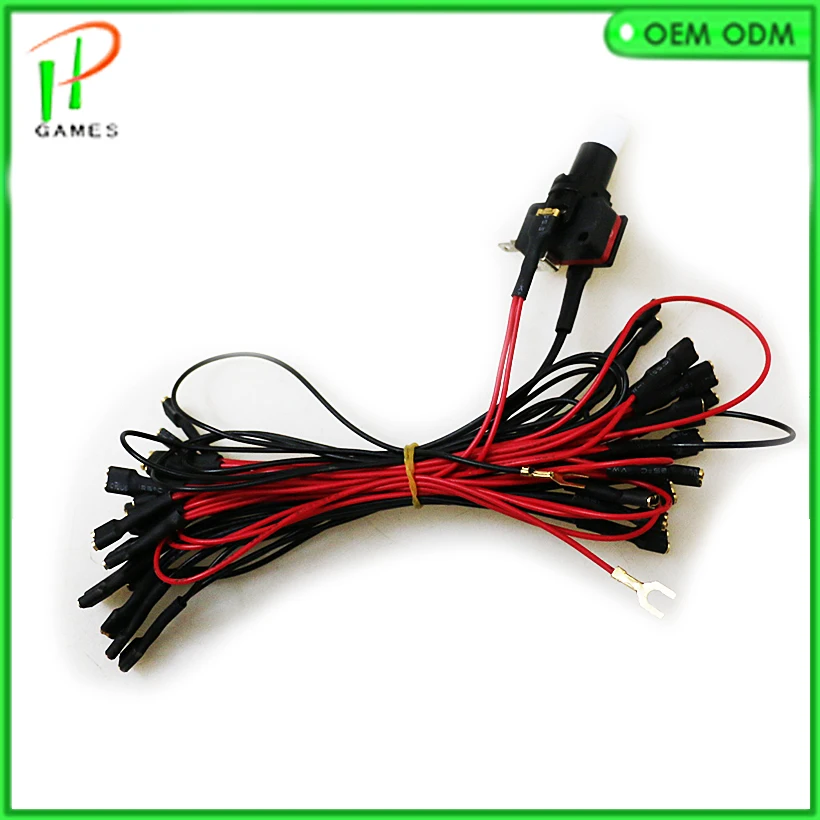 LED lamp Wire with 6.4mm quick connector and MOLEX style connector for illuminated button/arcade parts/arcade accessories
LED lamp Wire with 6.4mm quick connector and MOLEX style connector for illuminated button/arcade parts/arcade accessories