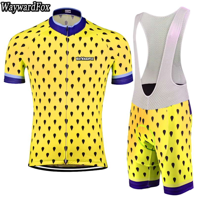 NEW Men's Cycling Sets yellow Cycling Jersey Short Set team Cycling Clothing Bike Wear Bib Shorts gel pad Waywardfox
NEW Men's Cycling Sets yellow Cycling Jersey Short Set team Cycling Clothing Bike Wear Bib Shorts gel pad Waywardfox