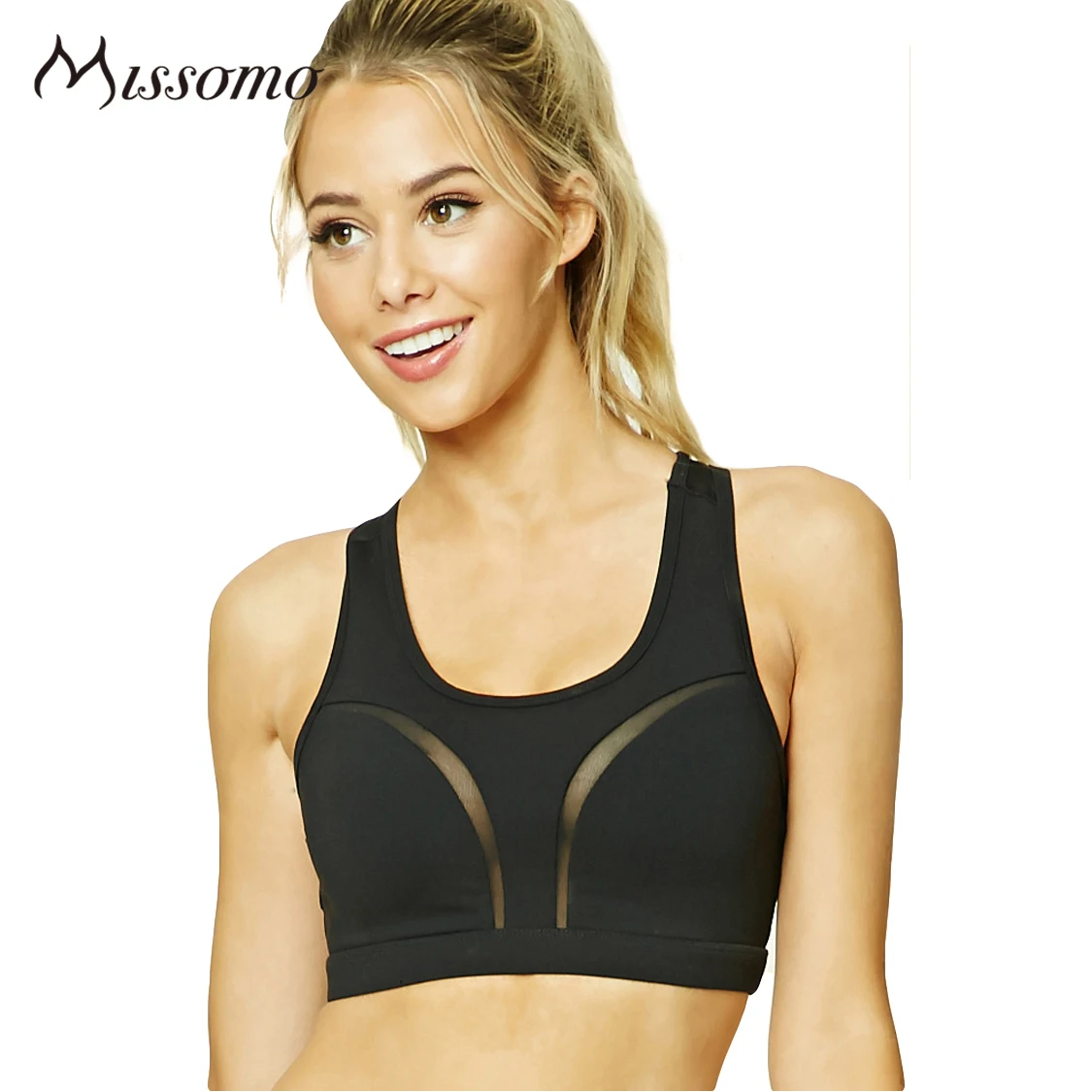 Missomo New Sexy Female Bra Solid Black Low-Cut Fitness Bra Simple Design Thin Breathable Hollow Out Sheer Bra
Missomo New Sexy Female Bra Solid Black Low-Cut Fitness Bra Simple Design Thin Breathable Hollow Out Sheer Bra