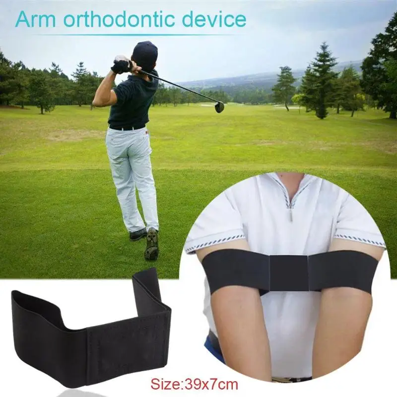 39x7cm Elastic Nylon Golf Arm Posture Motion Correction Belt Golf Training Aids Golf Training Equipment Black Color
39x7cm Elastic Nylon Golf Arm Posture Motion Correction Belt Golf Training Aids Golf Training Equipment Black Color