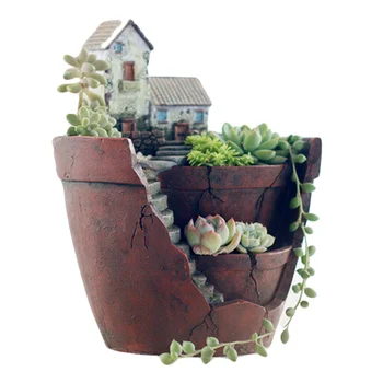 Behogar Mini Fairy Garden Plants Flower Succulent Pot Planter Micro Landscape Hanging Garden Design with Sweet House Decoration
Behogar Mini Fairy Garden Plants Flower Succulent Pot Planter Micro Landscape Hanging Garden Design with Sweet House Decoration