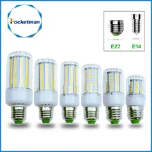 Led 옥수수 e27 e14 led 램프 빛 50 w 40 w 30 w 25 w 15 w 12 w 7 w 백열 교체 220 v 스포트 라이트 led 옥수수 전구 조명 홈(China)