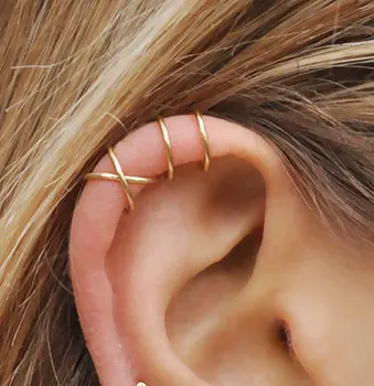 PINJEAS Set of 2pcs handmade No Piercing Cross Cuff Earrings Simple No Fake Cartilage fashion Gift Jewelry earring for women
PINJEAS Set of 2pcs handmade No Piercing Cross Cuff Earrings Simple No Fake Cartilage fashion Gift Jewelry earring for women