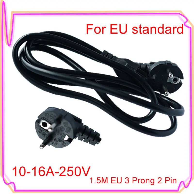 JIGU 1.5M EU 3 Prong 2 Pin AC Laptop Power Cord Adapter Cable Plug Black High Quality
JIGU 1.5M EU 3 Prong 2 Pin AC Laptop Power Cord Adapter Cable Plug Black High Quality