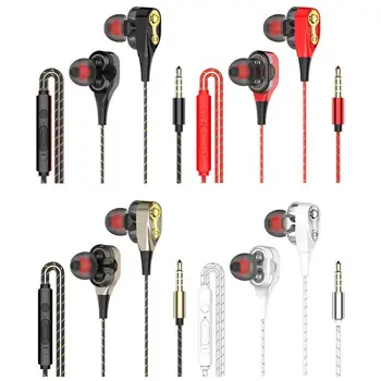 S1 Dual Drive Earphones Headset In Ear 3.5mm Wired Gaming Earbuds with Mic for Android Phone iPhone Computer
S1 Dual Drive Earphones Headset In Ear 3.5mm Wired Gaming Earbuds with Mic for Android Phone iPhone Computer