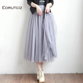 EORUTCIZ Spring Long Tutu Skirt Women Tulle Maxi Summer Elastic Slim High Waist Skirt Pleated Mesh Black Skirts LM216
EORUTCIZ Spring Long Tutu Skirt Women Tulle Maxi Summer Elastic Slim High Waist Skirt Pleated Mesh Black Skirts LM216