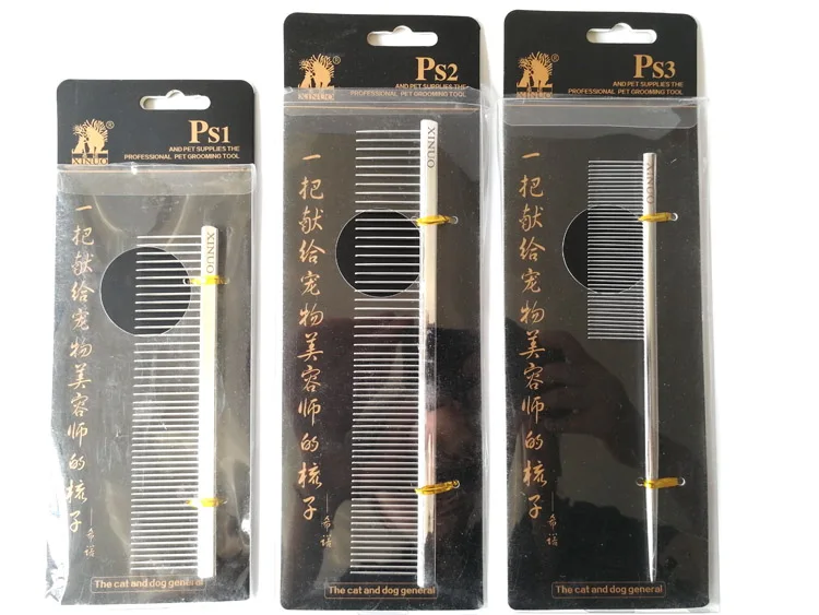 Branded xinuo high qulity Professional pet grooming tool cat and dog general beauty comb stainless steel PS1 PS2 PS3
Branded xinuo high qulity Professional pet grooming tool cat and dog general beauty comb stainless steel PS1 PS2 PS3