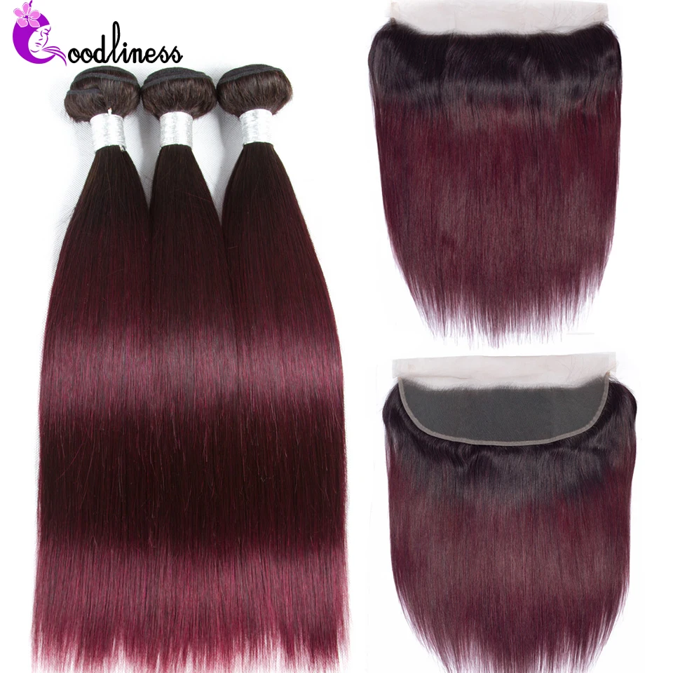 Goodliness 1b/99jColored Bundles With Frontal Brazilian Ombre Bundles With Frontal Straight Human Hair Lace Frontal With Bundles
Goodliness 1b/99jColored Bundles With Frontal Brazilian Ombre Bundles With Frontal Straight Human Hair Lace Frontal With Bundles