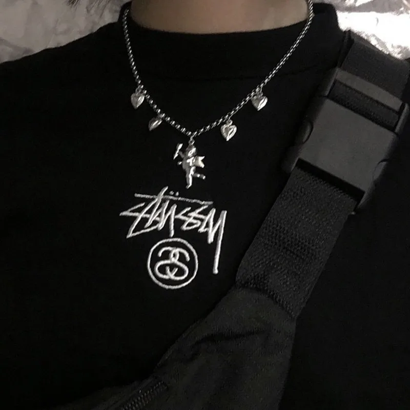 Hot 2019 NEW Titanium Steel Stainless Steel Love Angel Wing Love Heart Bell Clavicle Chain Necklace
Hot 2019 NEW Titanium Steel Stainless Steel Love Angel Wing Love Heart Bell Clavicle Chain Necklace