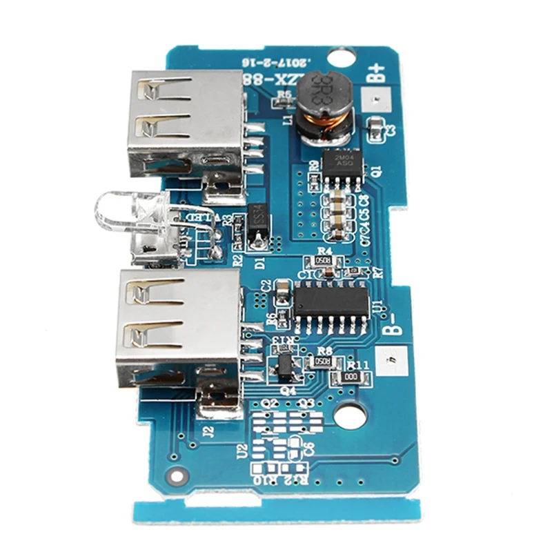 DIY Circuits 3.7V To 5V 1A 2A Boost Module DIY Power Bank Mainboard Circuit Board Dual USB Charging Mobile Phone Circuits
DIY Circuits 3.7V To 5V 1A 2A Boost Module DIY Power Bank Mainboard Circuit Board Dual USB Charging Mobile Phone Circuits