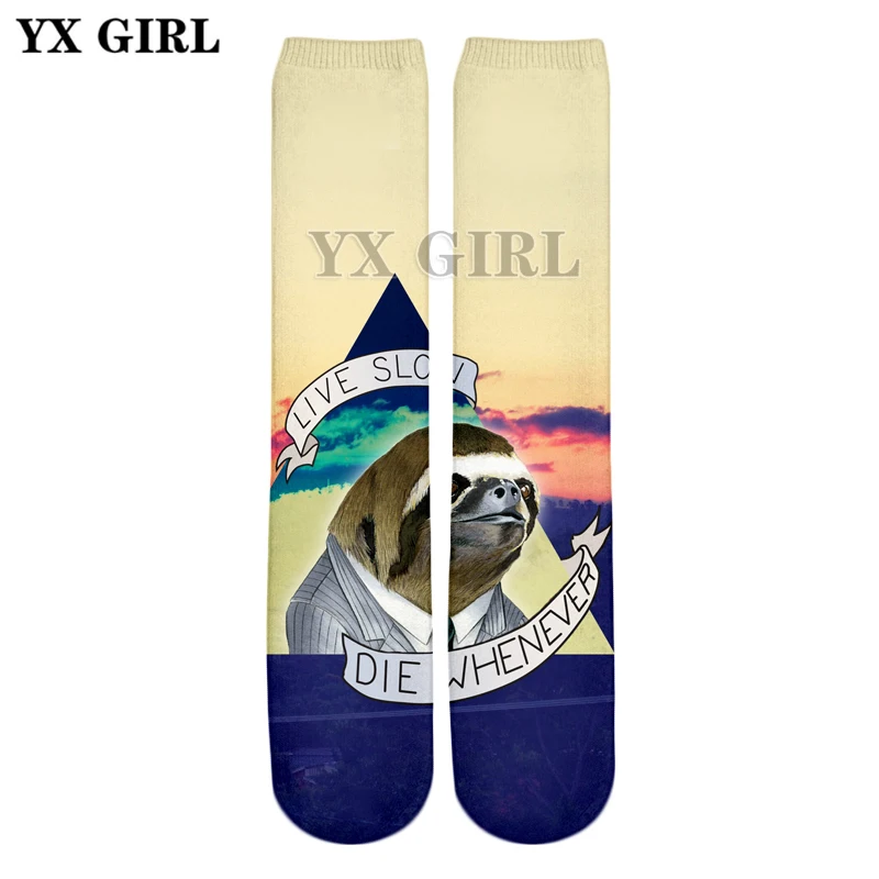 YX GIRL 2018 Summer New Style 3d socks animals Sloths and landscape live slow die whenever 3D Print Men/Women casual Socks
YX GIRL 2018 Summer New Style 3d socks animals Sloths and landscape live slow die whenever 3D Print Men/Women casual Socks