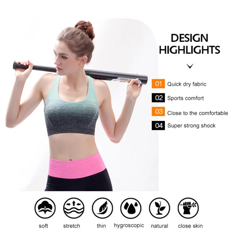High Stretch Breathable Sports Bra Top Fitness Women Padded Sport Bra for Running Yoga Gym Seamless Crop Bra Gradient 8
High Stretch Breathable Sports Bra Top Fitness Women Padded Sport Bra for Running Yoga Gym Seamless Crop Bra Gradient 8