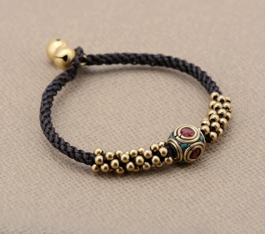 New Handmade Nepal Charm Brass Beads Wax Friendship Bracelet Braided Wrap Bracelet Boho Nepal Jewelry Dropshiping
New Handmade Nepal Charm Brass Beads Wax Friendship Bracelet Braided Wrap Bracelet Boho Nepal Jewelry Dropshiping