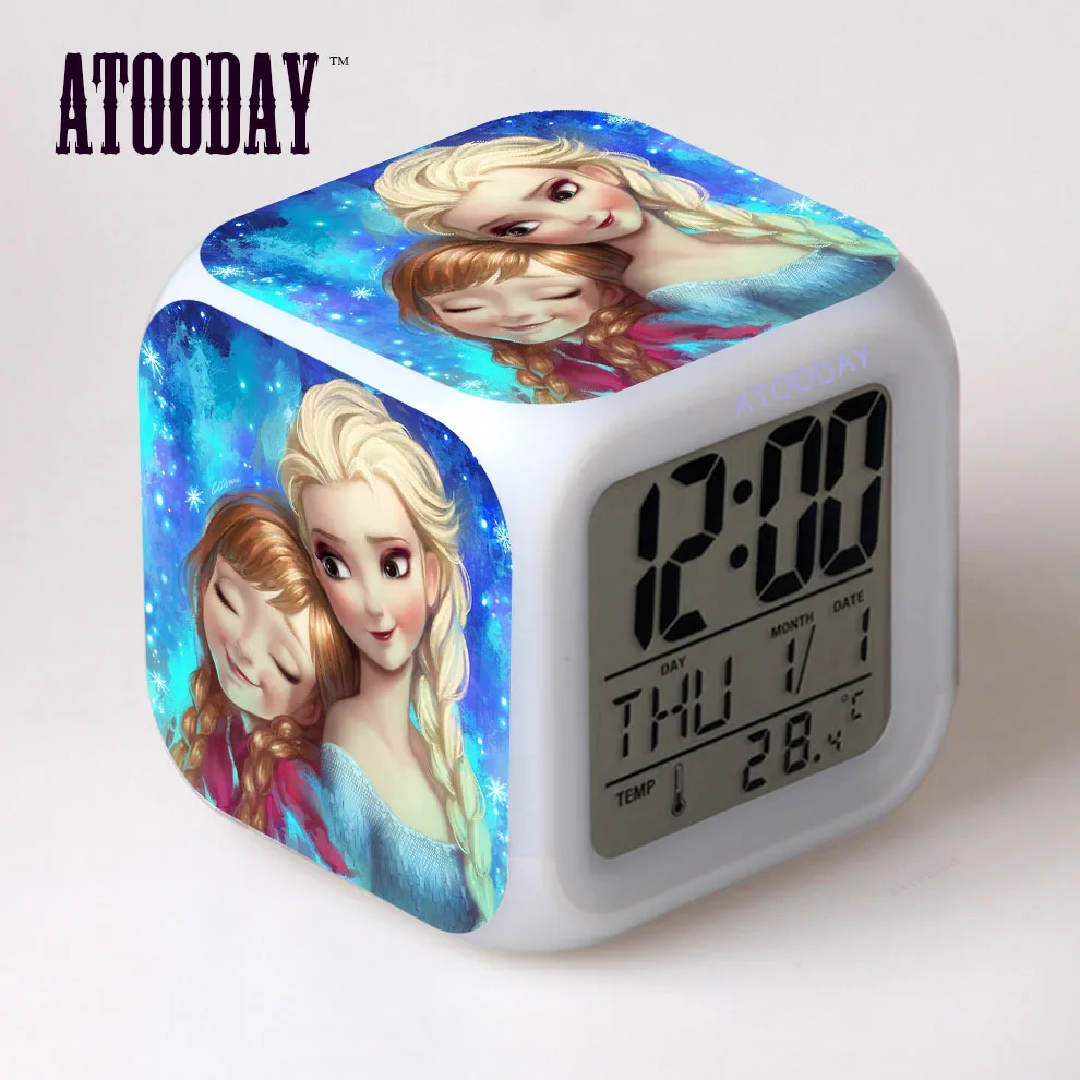 NEW Alarm Clock Led Light 7 Color Change Lcd Display Watch Masa Saati Vintage Table Plastic Digital Thermometer
NEW Alarm Clock Led Light 7 Color Change Lcd Display Watch Masa Saati Vintage Table Plastic Digital Thermometer