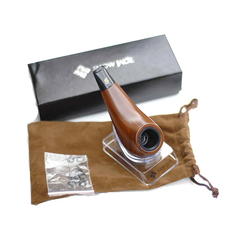 Small Durable Shiny Tobacco Pipe Gigabit Pipes Wooden Smoking Pipe Metal Filter Accessories Portable Home Or Outdoor Affordable
Small Durable Shiny Tobacco Pipe Gigabit Pipes Wooden Smoking Pipe Metal Filter Accessories Portable Home Or Outdoor Affordable