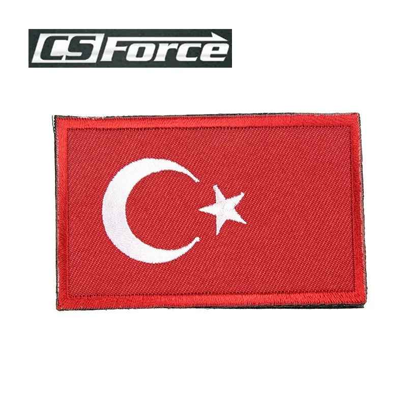 83*50mm Embroidered Badge Military Tactical Backpack Caps Badges Flag Of Turkey Patches Airsoft Hunting Fabric Armband Stickers
83*50mm Embroidered Badge Military Tactical Backpack Caps Badges Flag Of Turkey Patches Airsoft Hunting Fabric Armband Stickers