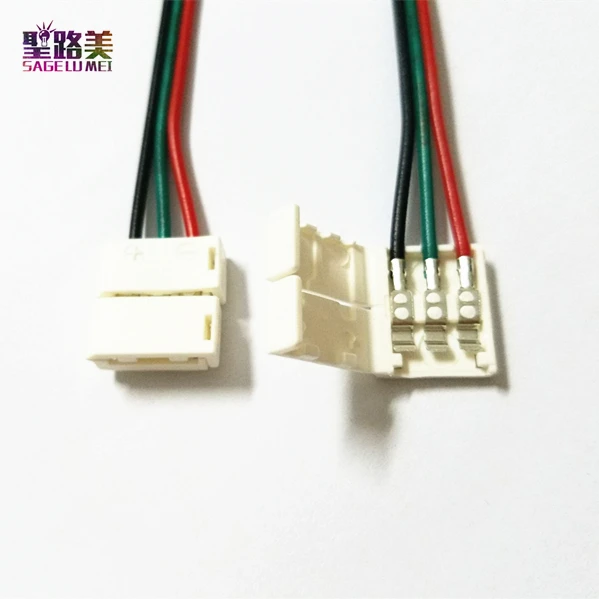 20/50/100pcs/ lot 3pins 10mm width RGB connector,ws2812b ws2811IC 3pin led connector, single 3pins connector for RGB strip light
20/50/100pcs/ lot 3pins 10mm width RGB connector,ws2812b ws2811IC 3pin led connector, single 3pins connector for RGB strip light