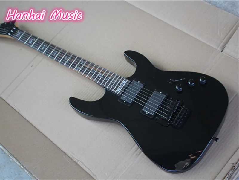 6-String Electric Guitar,Black Color Body,Rosewood Fretboard,Black Hardware with Floyd Rose,24 Frets,can be Customized
6-String Electric Guitar,Black Color Body,Rosewood Fretboard,Black Hardware with Floyd Rose,24 Frets,can be Customized