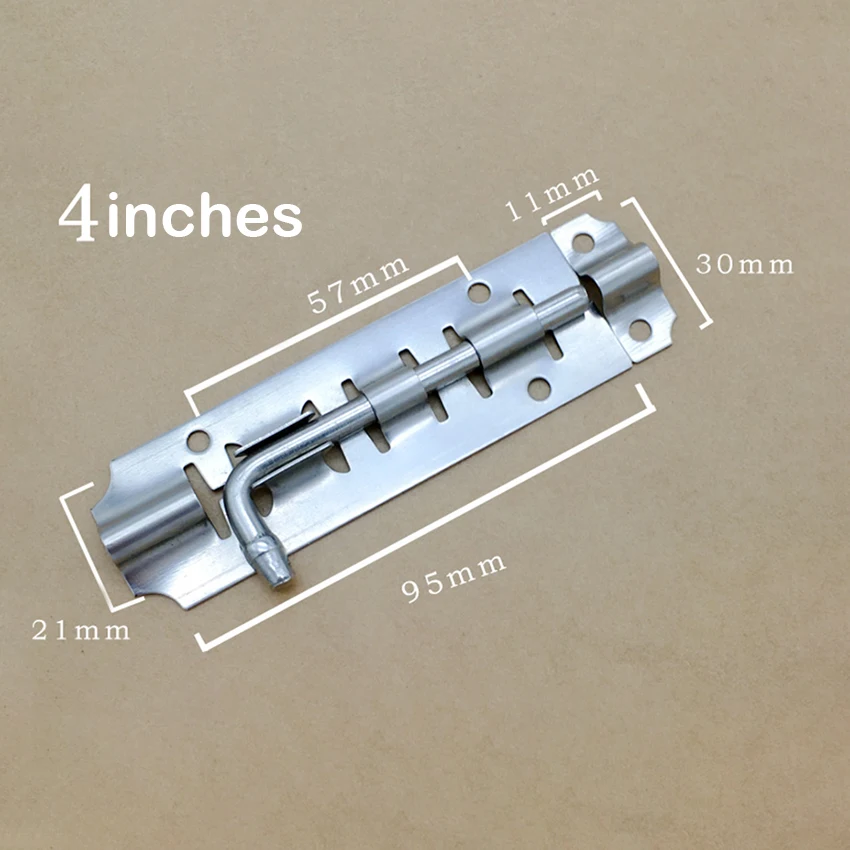 Description Picture 5 of item3" 4" 5" Stainless Steel Door Latch Barrel Bolt Latch Hasp For Bathroom Bedroom Gate Lock Durable Safety Hardware Locks