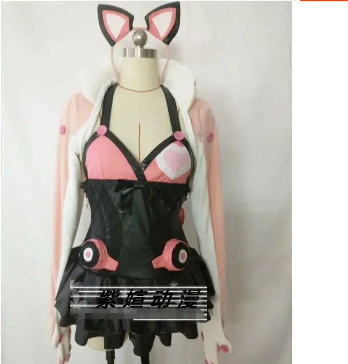 Lucky Chloe Pink jacket Little black skirt Cat ears tail game cosplay costume female dress skirt tail socks cat ear
Lucky Chloe Pink jacket Little black skirt Cat ears tail game cosplay costume female dress skirt tail socks cat ear