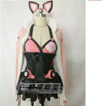 Lucky Chloe Pink jacket Little black skirt Cat ears tail game cosplay costume female dress skirt tail socks cat ear
Lucky Chloe Pink jacket Little black skirt Cat ears tail game cosplay costume female dress skirt tail socks cat ear