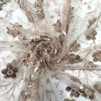 8 colors fashion African tulle lace fabric beautiful flowers design sequins embroidered French lace fabric for party FZZ292
8 colors fashion African tulle lace fabric beautiful flowers design sequins embroidered French lace fabric for party FZZ292
