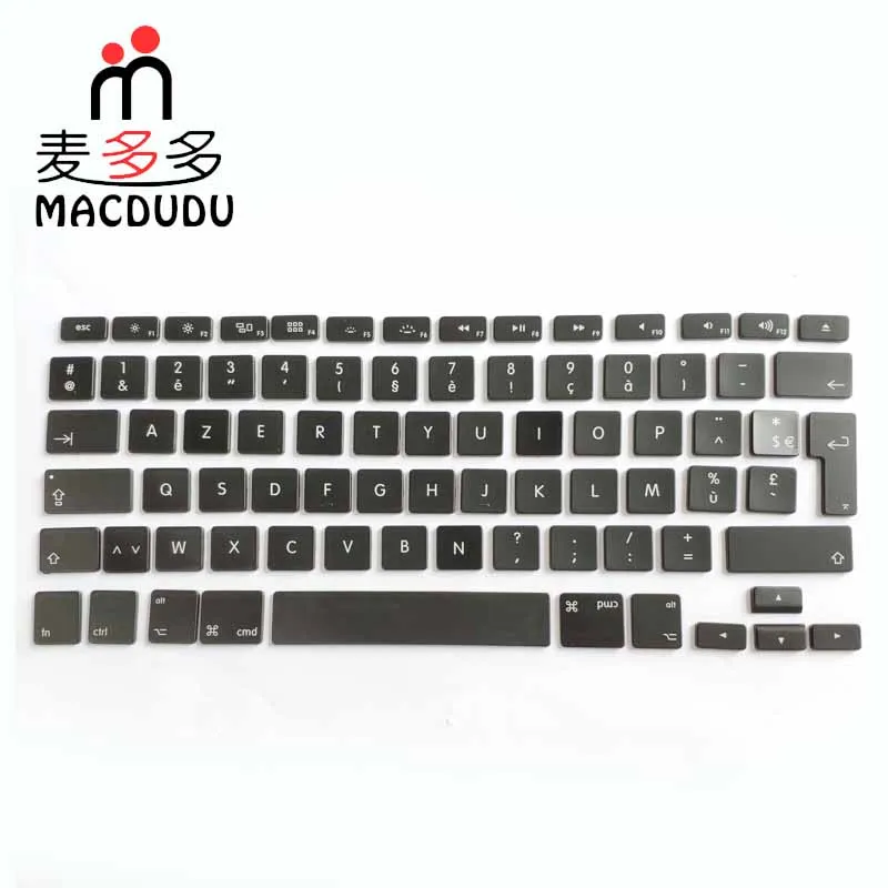 

NEW for Macbook Pro A1278 A1286 A1297 A1398 A1502 A1425 A1369 A1466 A1370 A1465 FR France French Keyboard Keys 48pcs/Set x100set